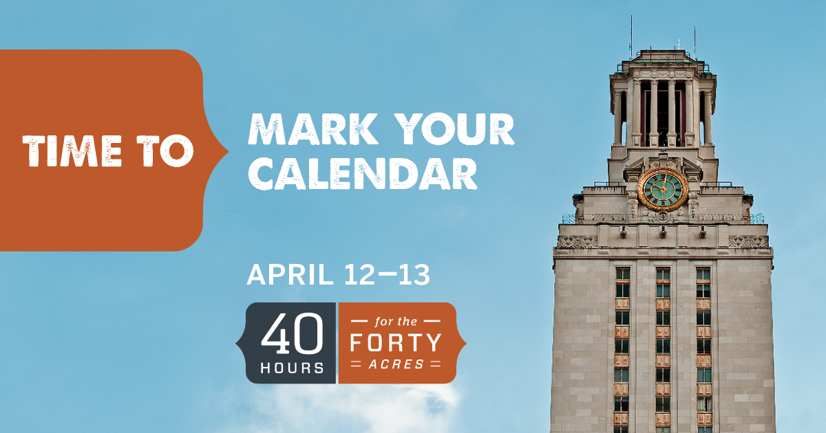Save the Date: 40 Hours for the Forty Acres TexLibris
