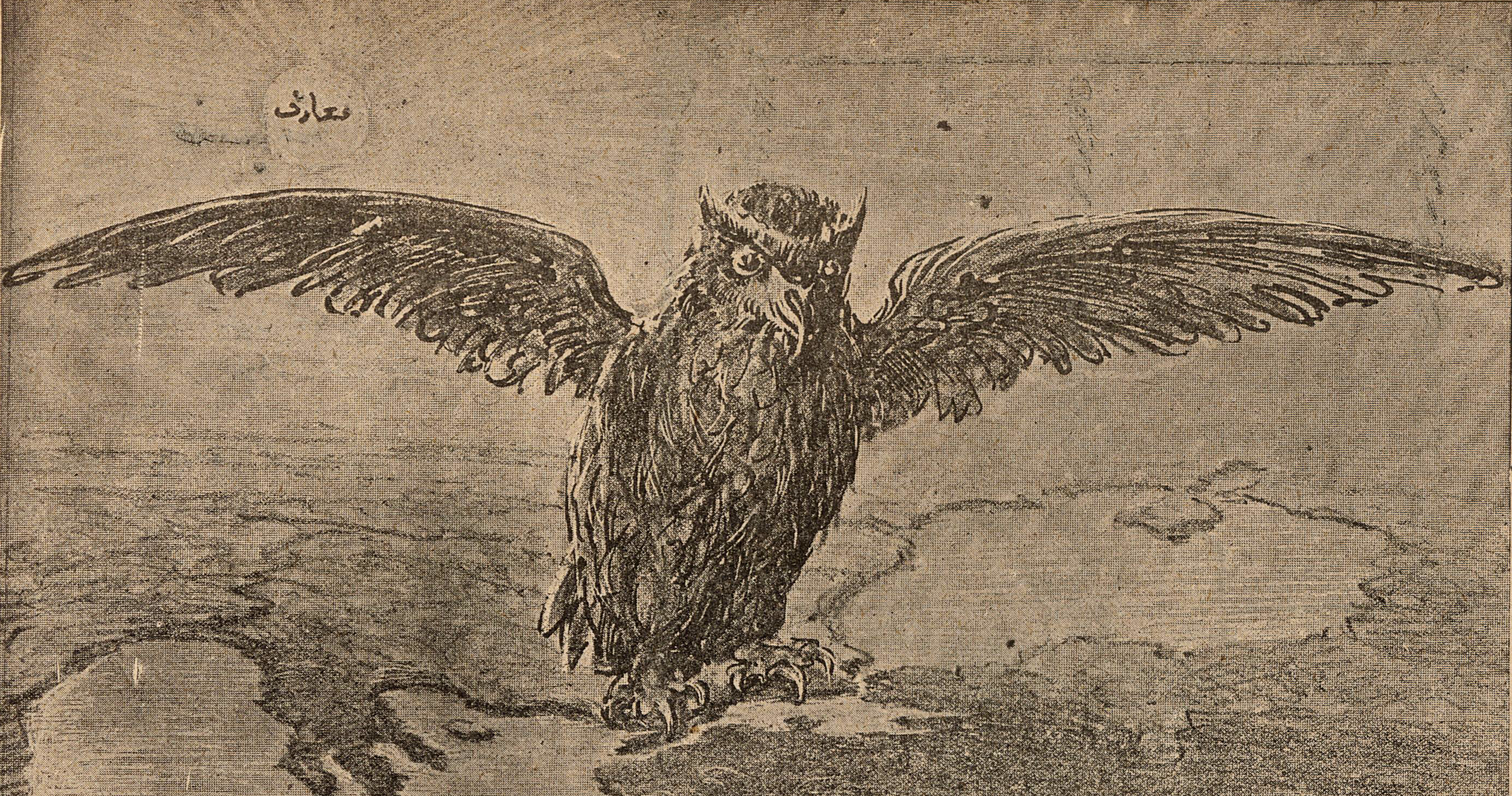 Esad Arseven, Celal and Cimcoz, Selah, “The Owl of Ignorance.” 1908.