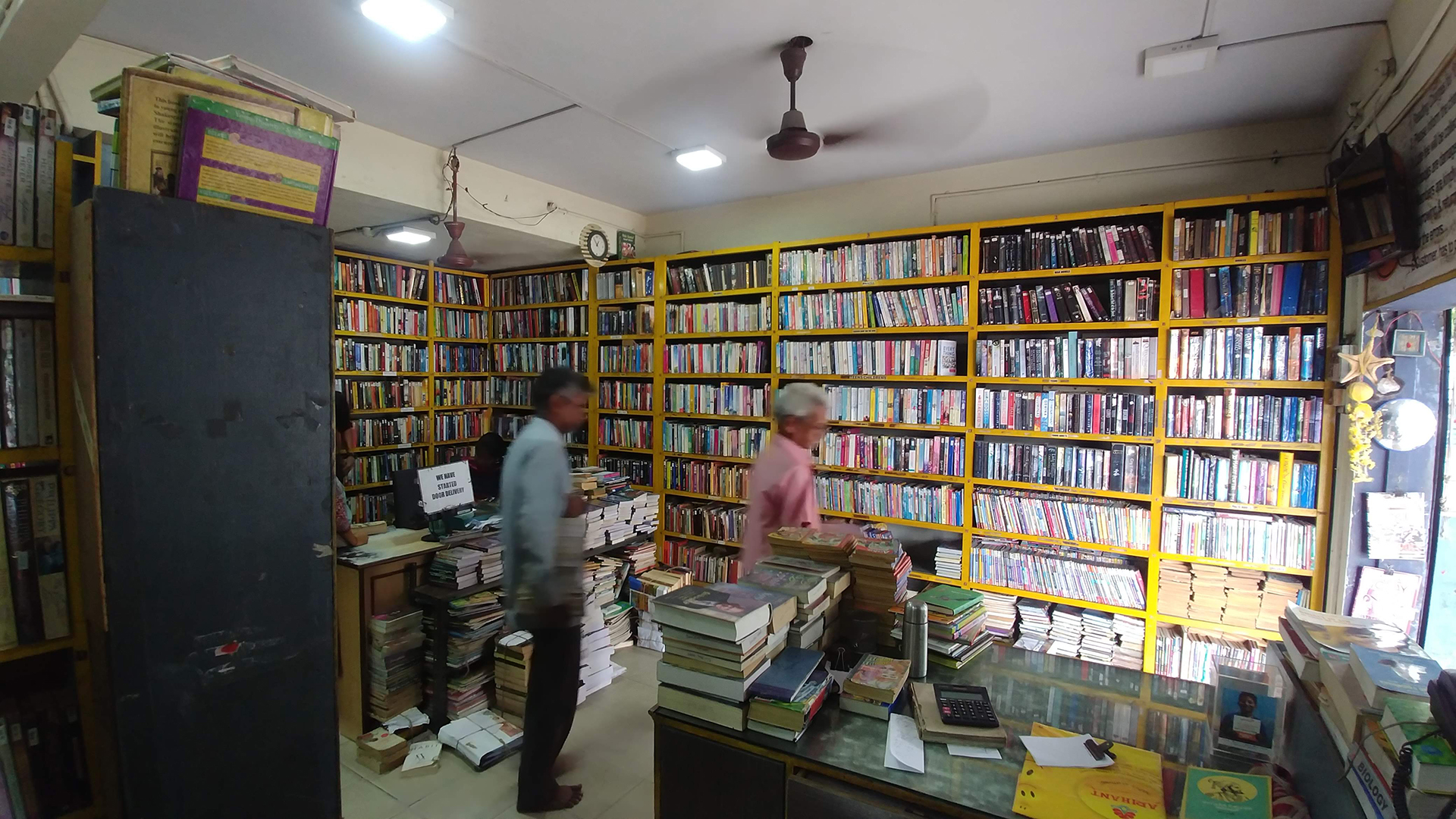 Inside Eashwari Lending Library.