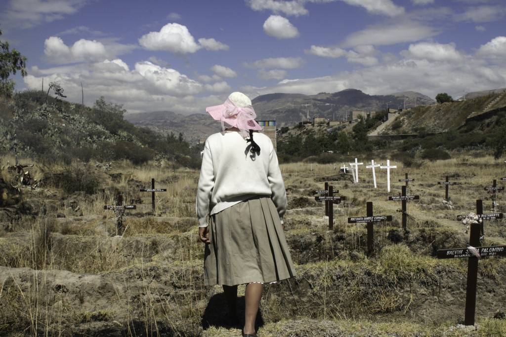 "Walking Ahead Toward Justice," by Alvaro Céspedes, was taken in Ayacucho, Peru, at a mass grave known as La Hoyada.