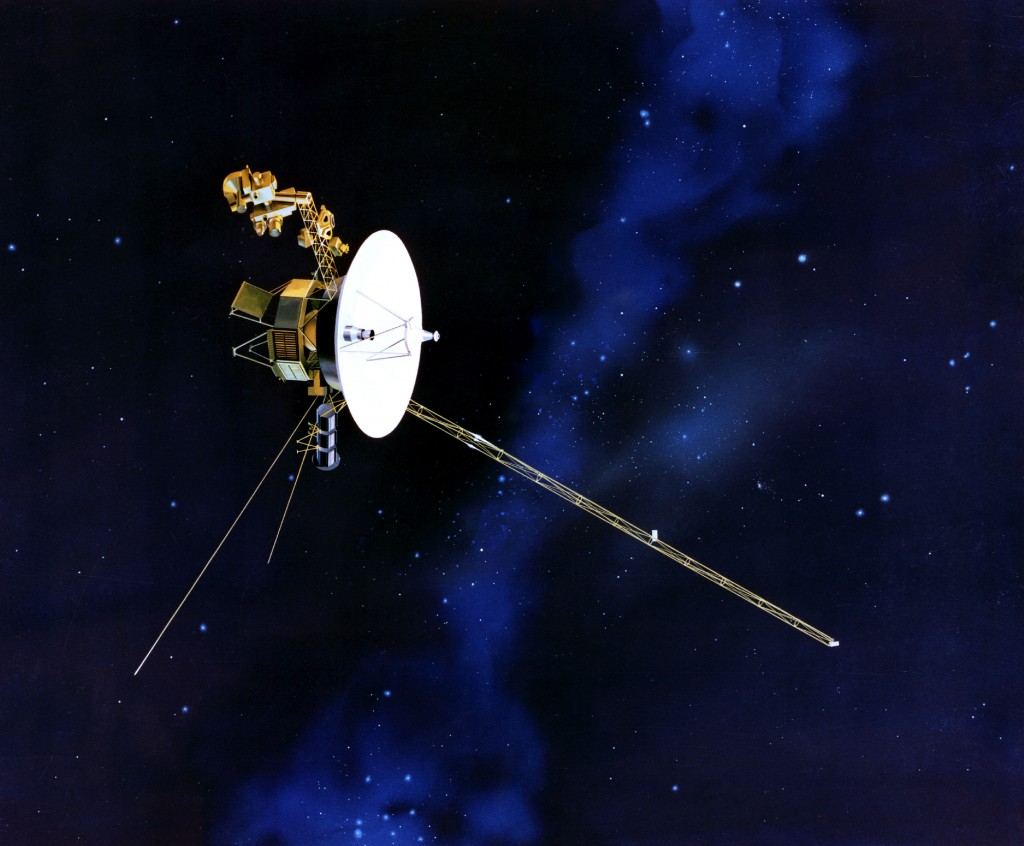 Artist's concept of Voyager in flight.