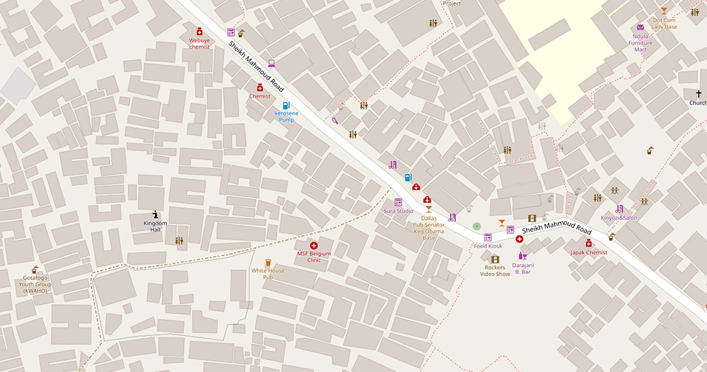 Kibera in OpenStreetMap (09/09/2019)