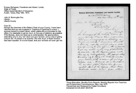 Screenshot of PDF showing a scanned image of report from the Bureau's collection with the transcribed text on the left side. 