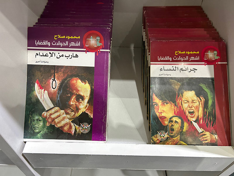 Supernatural pocket novels at the Cairo International Book Fair.